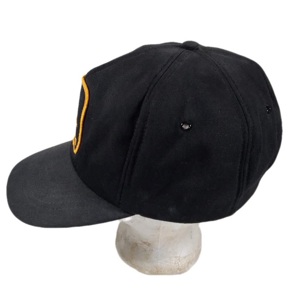 John Deere 6 Panel Swingster Snapback Hat Patch Yellow Black Made in USA - Picture 4 of 7